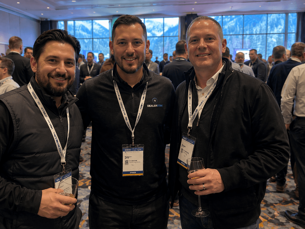 Dealers and the DealerStak team at the Fairmont Chateau Lake Louise summit
